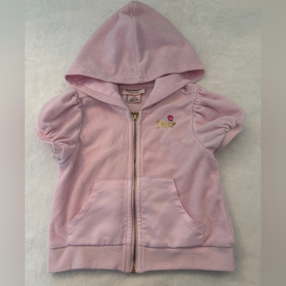 Juicy Couture Velour Hoodie – Girls Size 3T